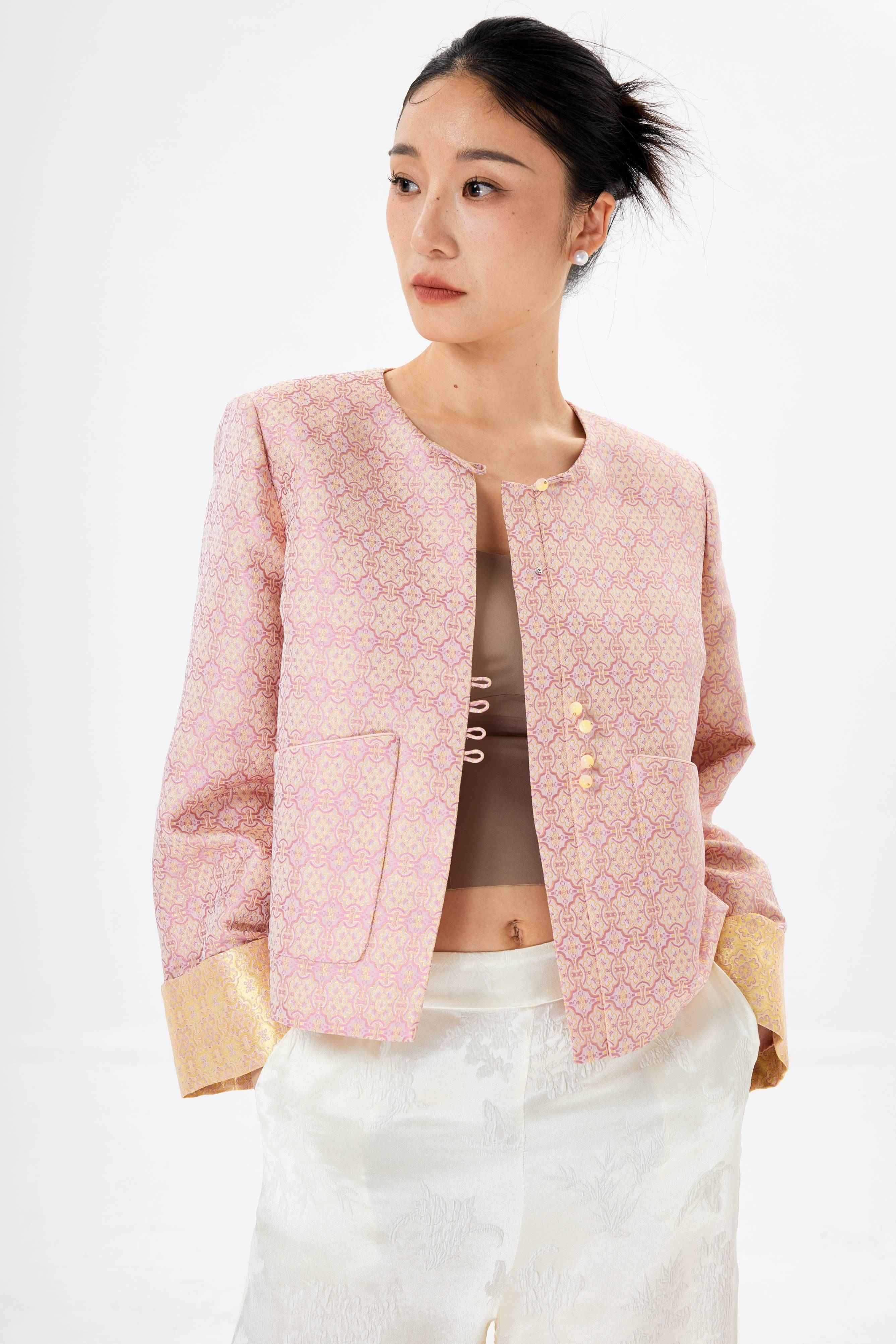 Dingsheng│jacket│Song brocade with gold thread