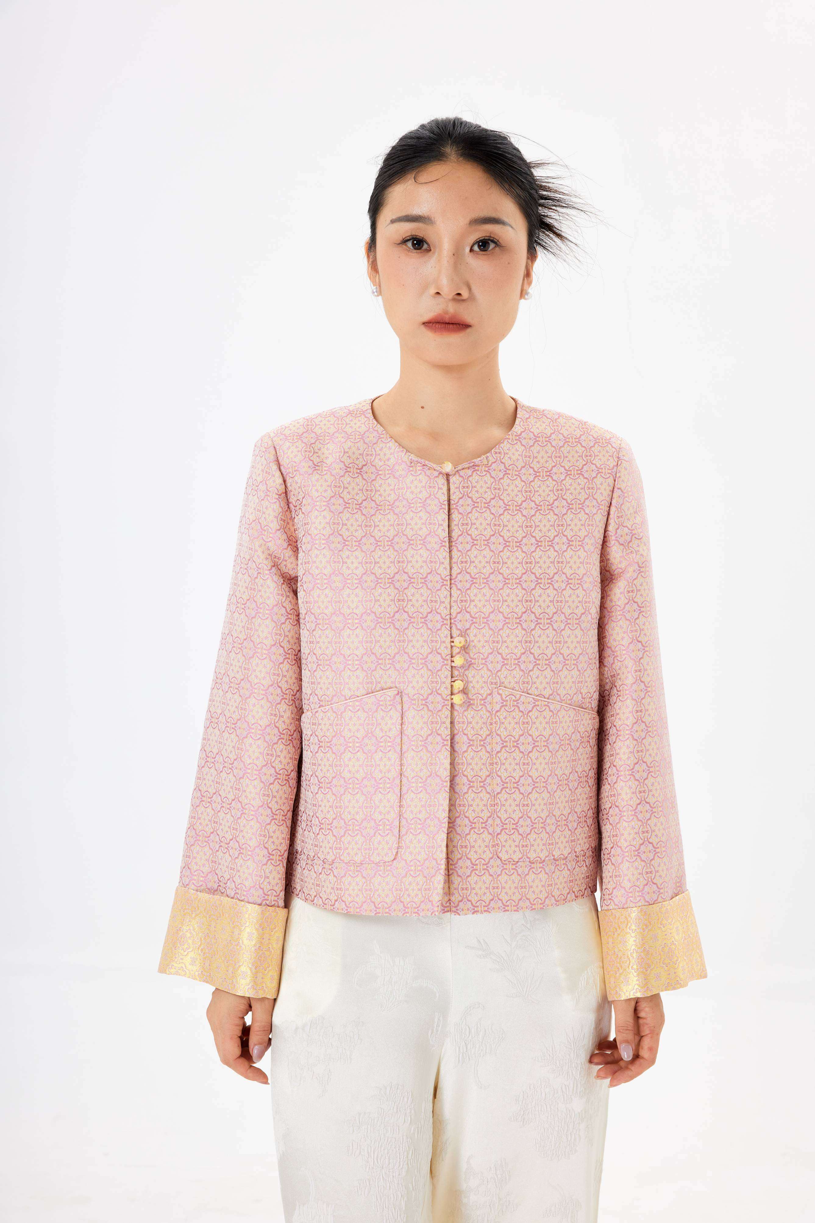 Dingsheng│jacket│Song brocade with gold thread