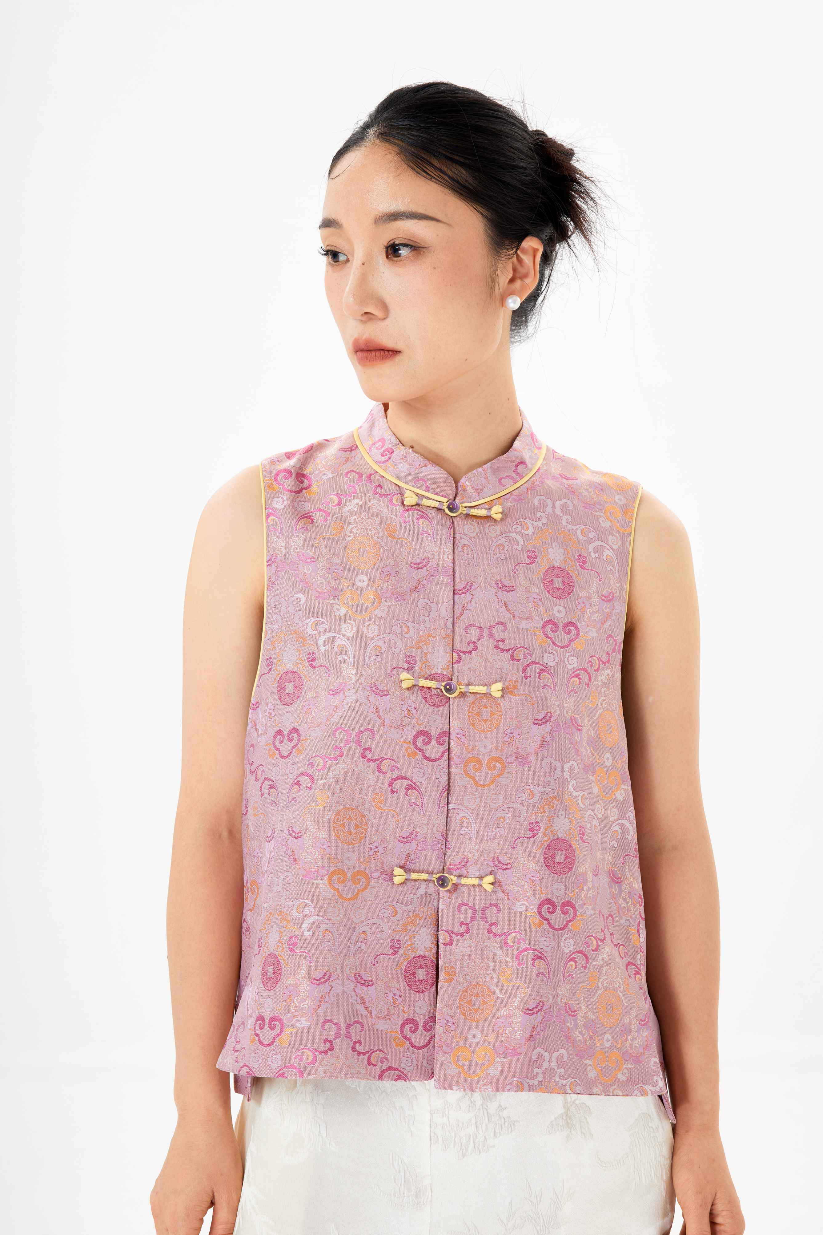 Colored cloud copper coins│vest│Song brocade