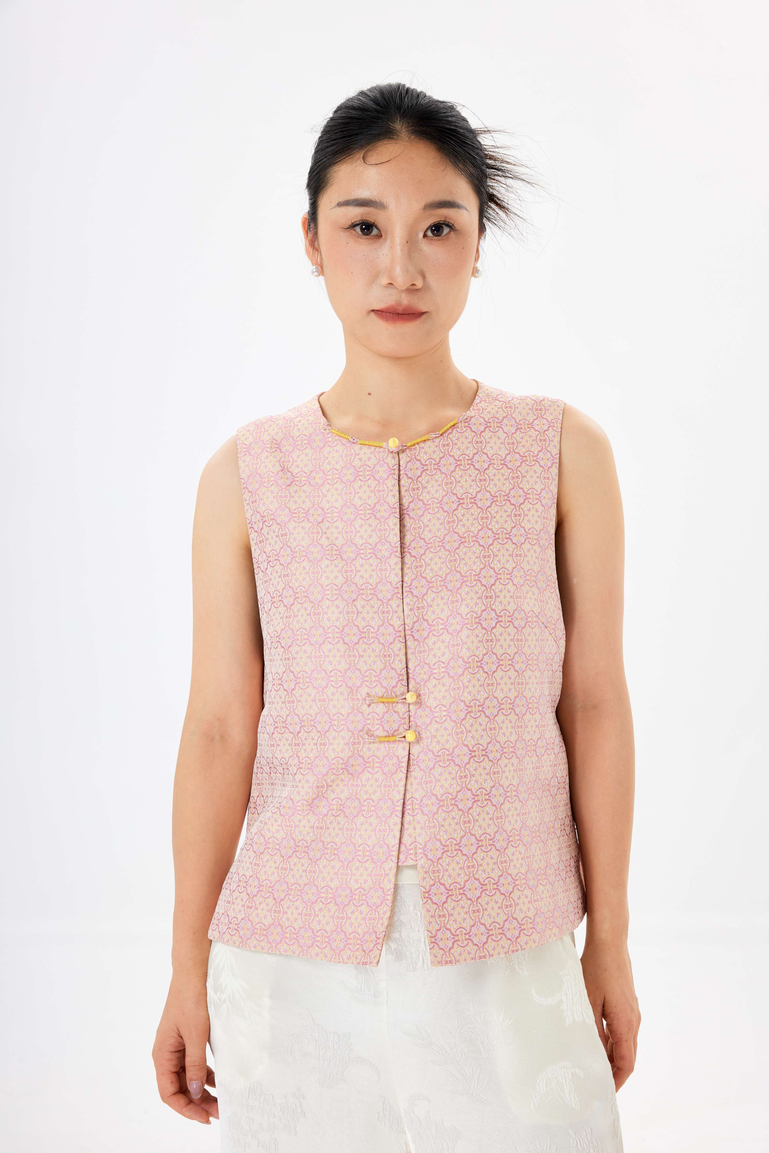 Dingsheng│vest│Song brocade with gold thread