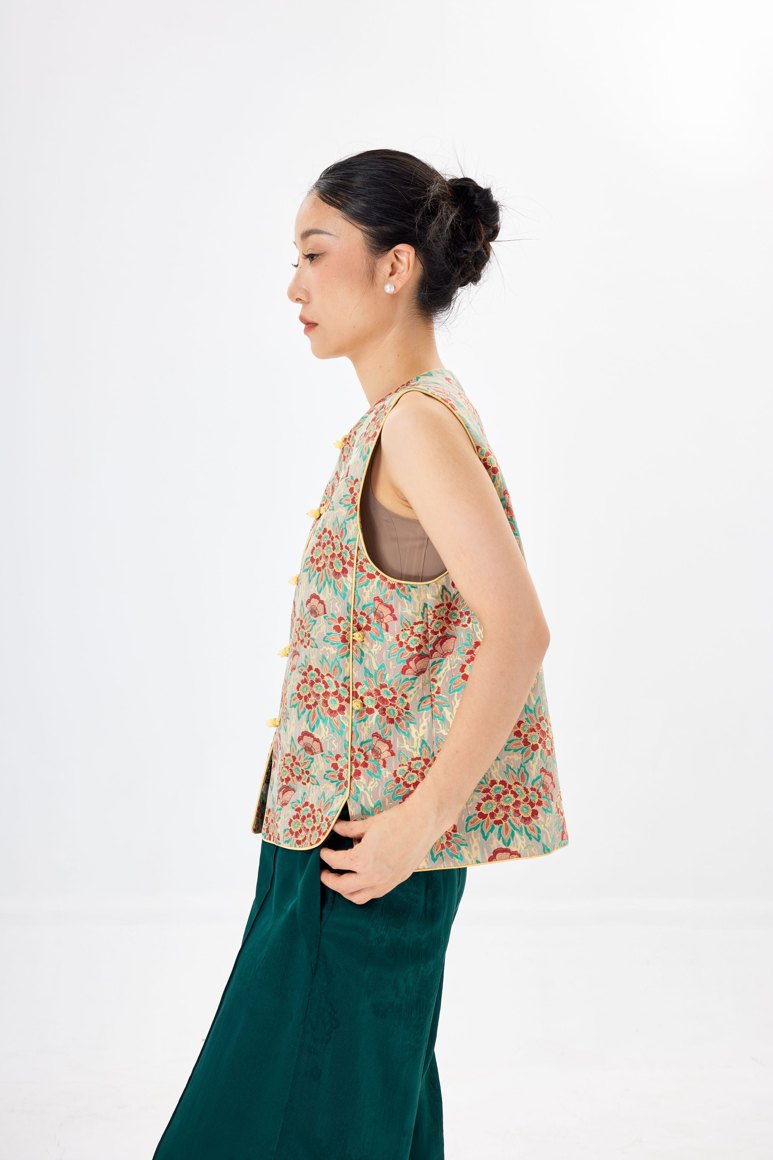 Litchi flower│vest│Song brocade