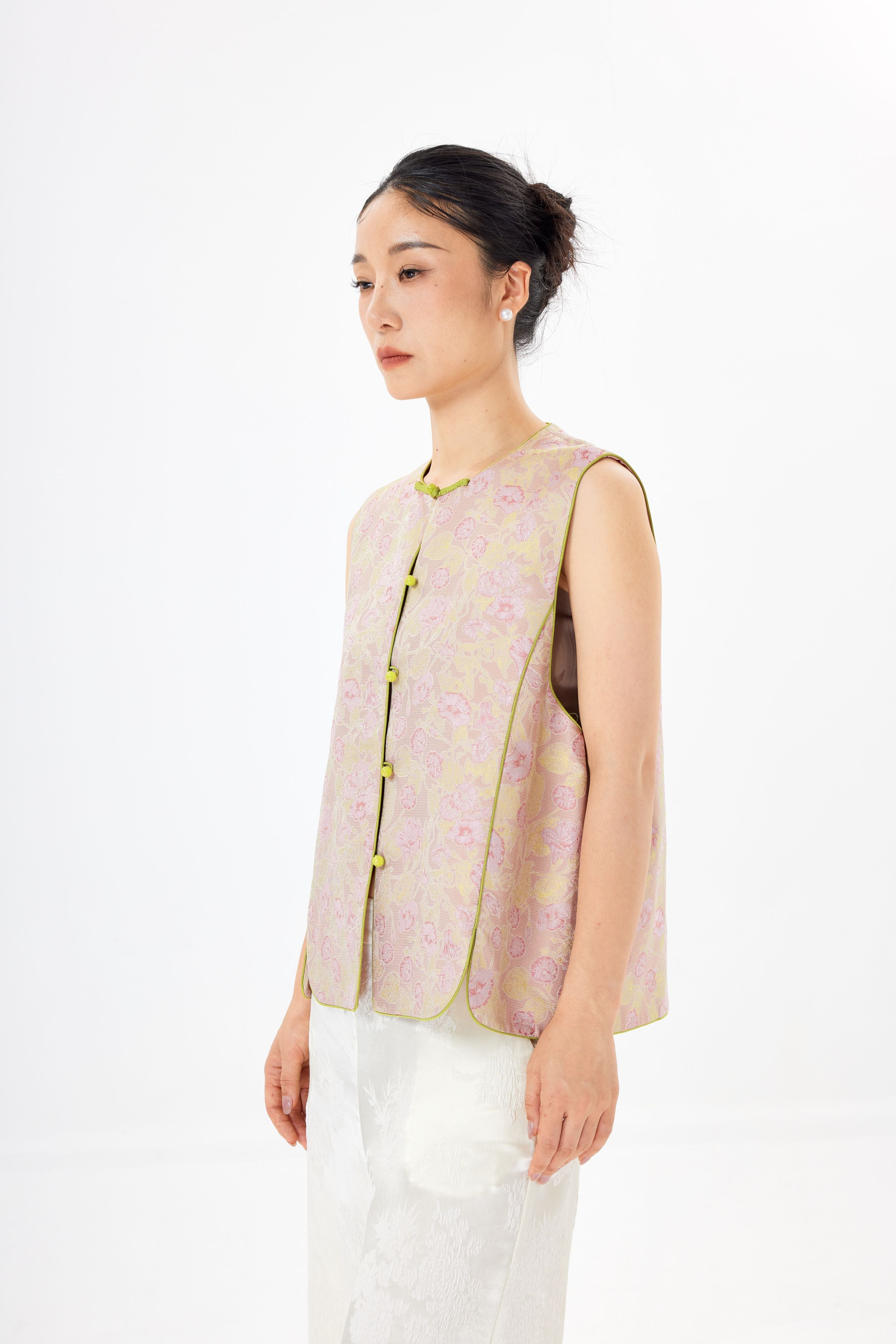 Morning glory love│vest│Song brocade