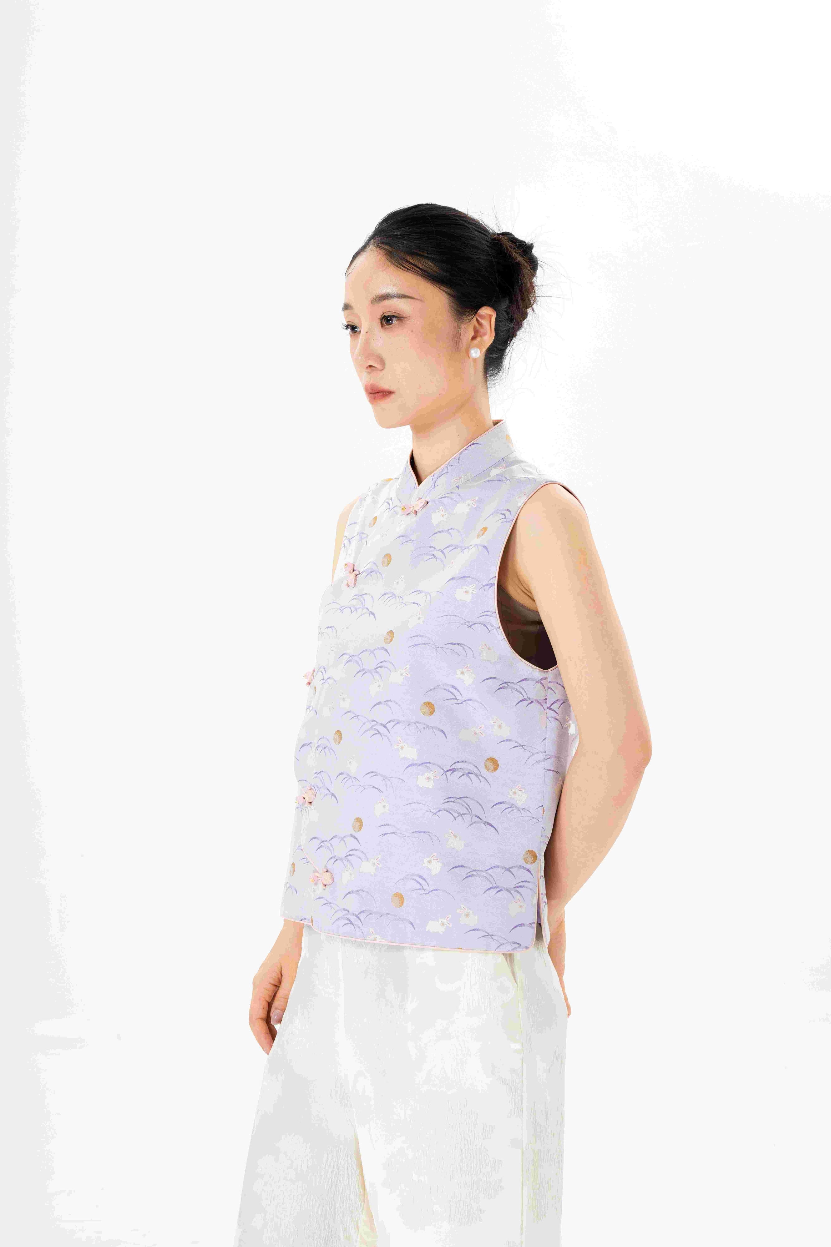 Purple rabbit│vest│Song brocade