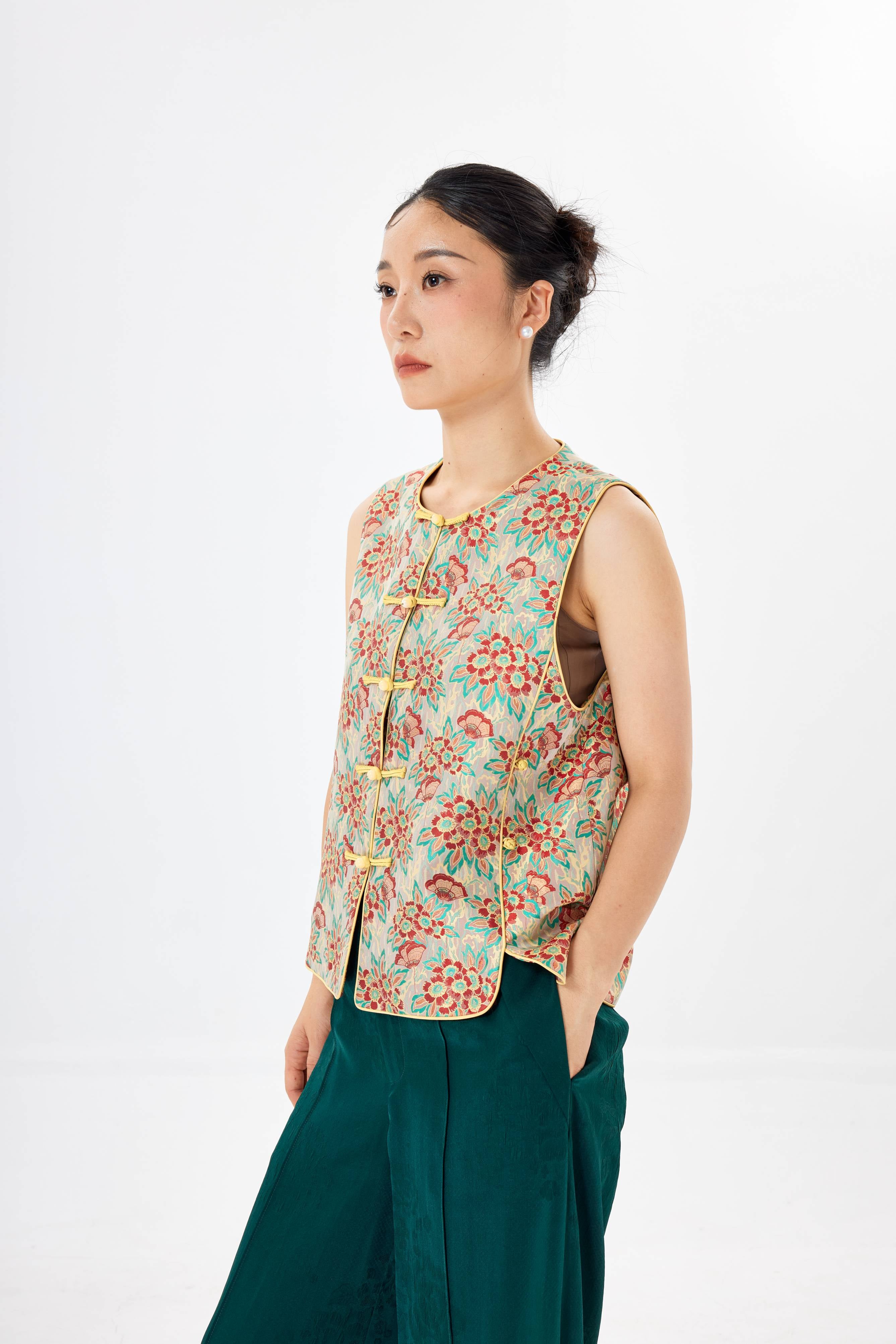 Litchi flower│vest│Song brocade