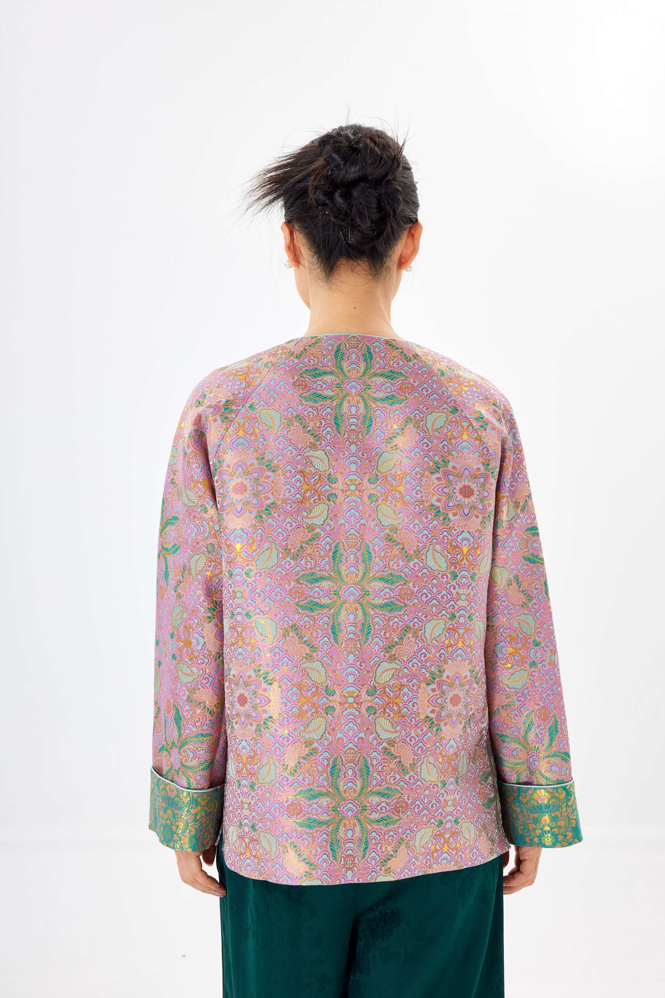 Bao Xiang flower│jacket │Song brocade with gold thread