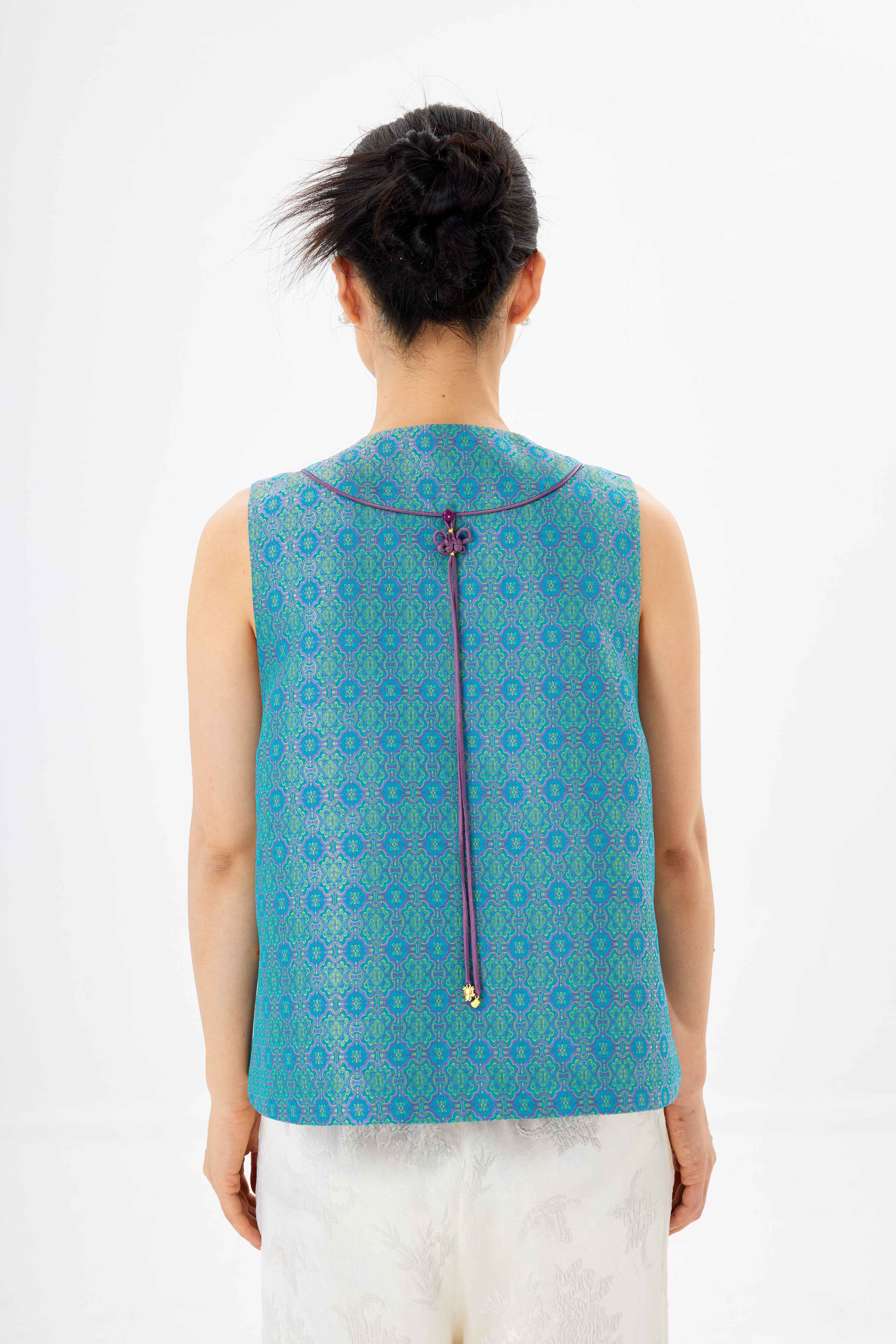 Dingsheng│vest│Song brocade with gold thread