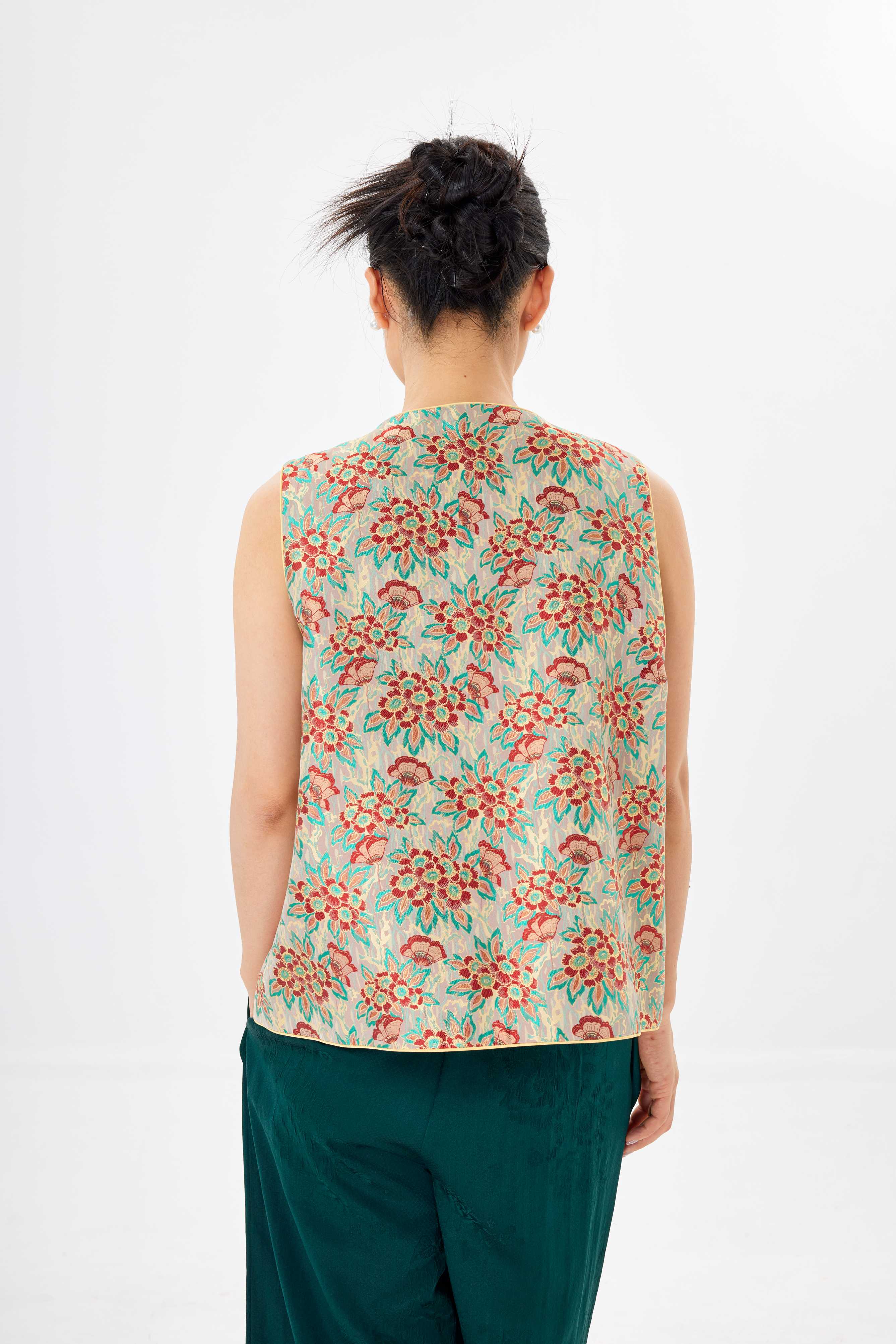 Litchi flower│vest│Song brocade