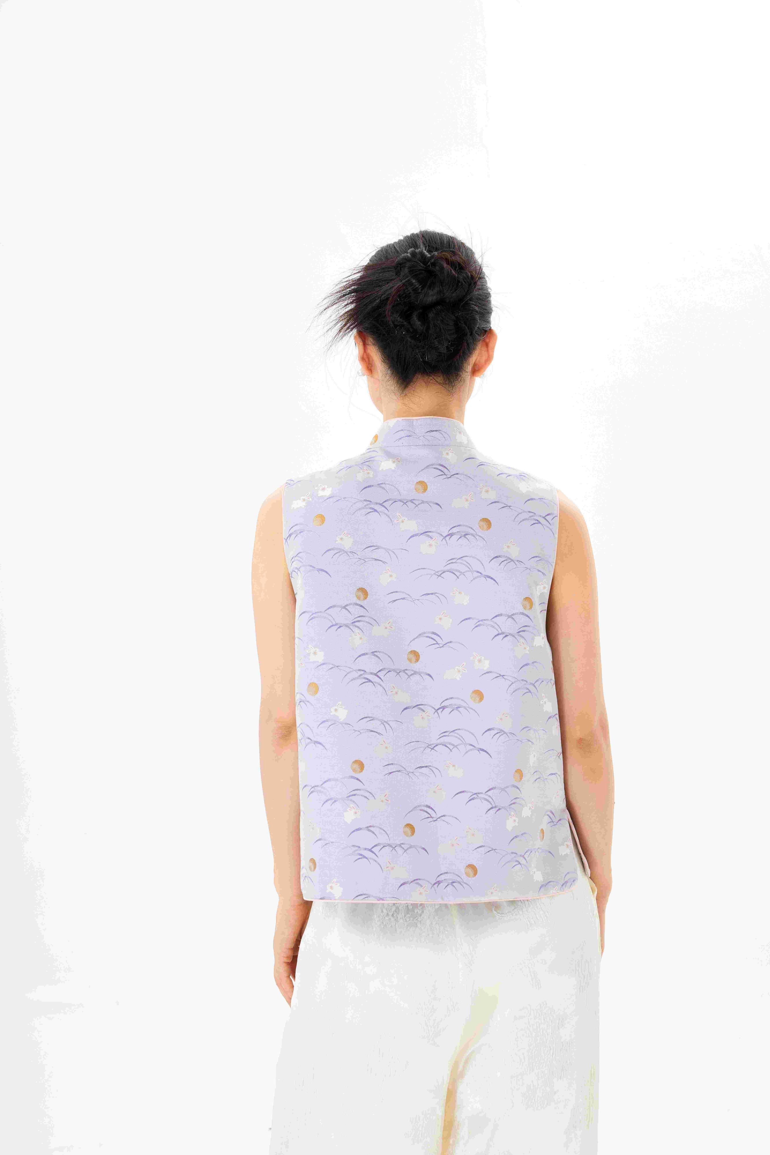 Purple rabbit│vest│Song brocade