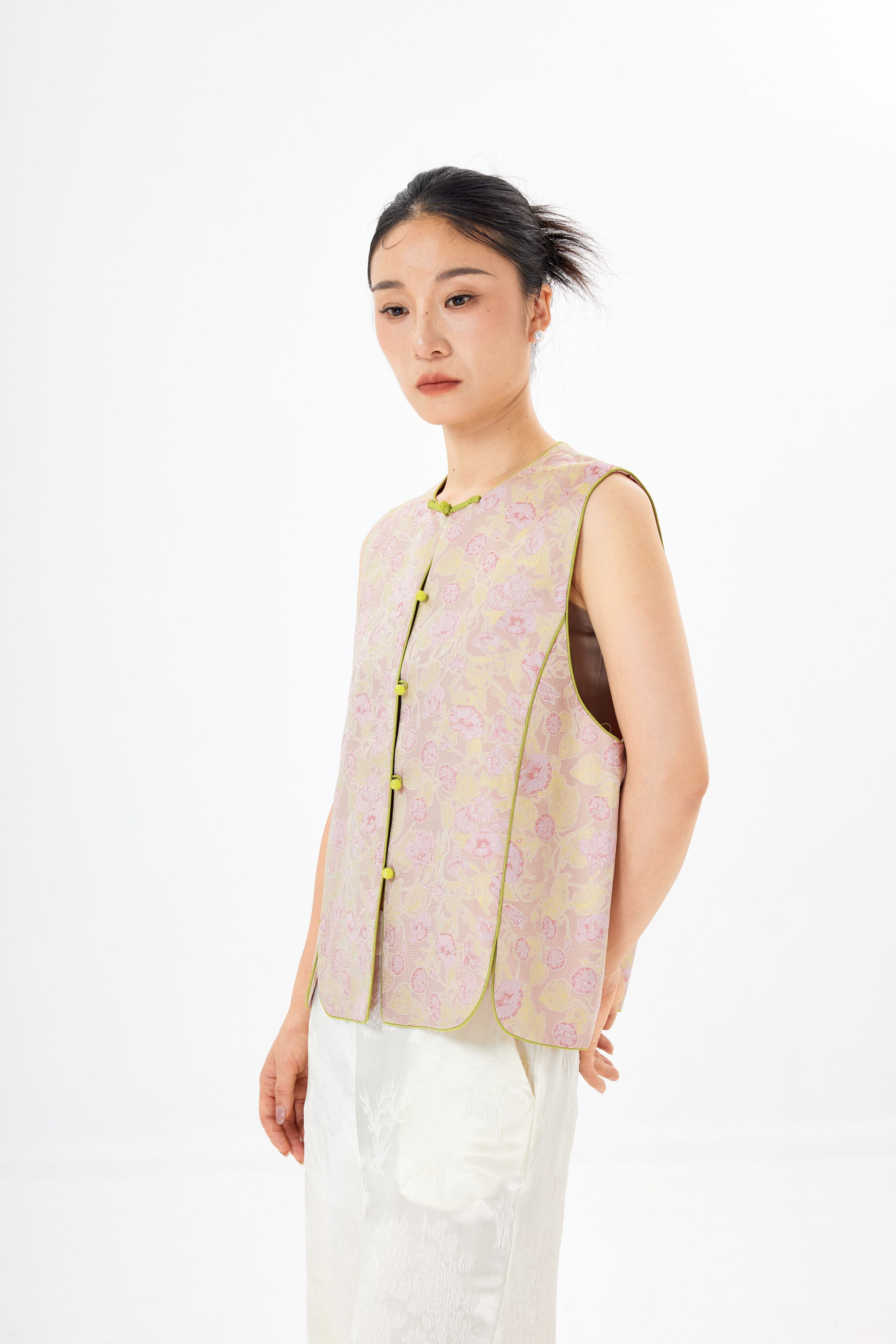 Morning glory love│vest│Song brocade