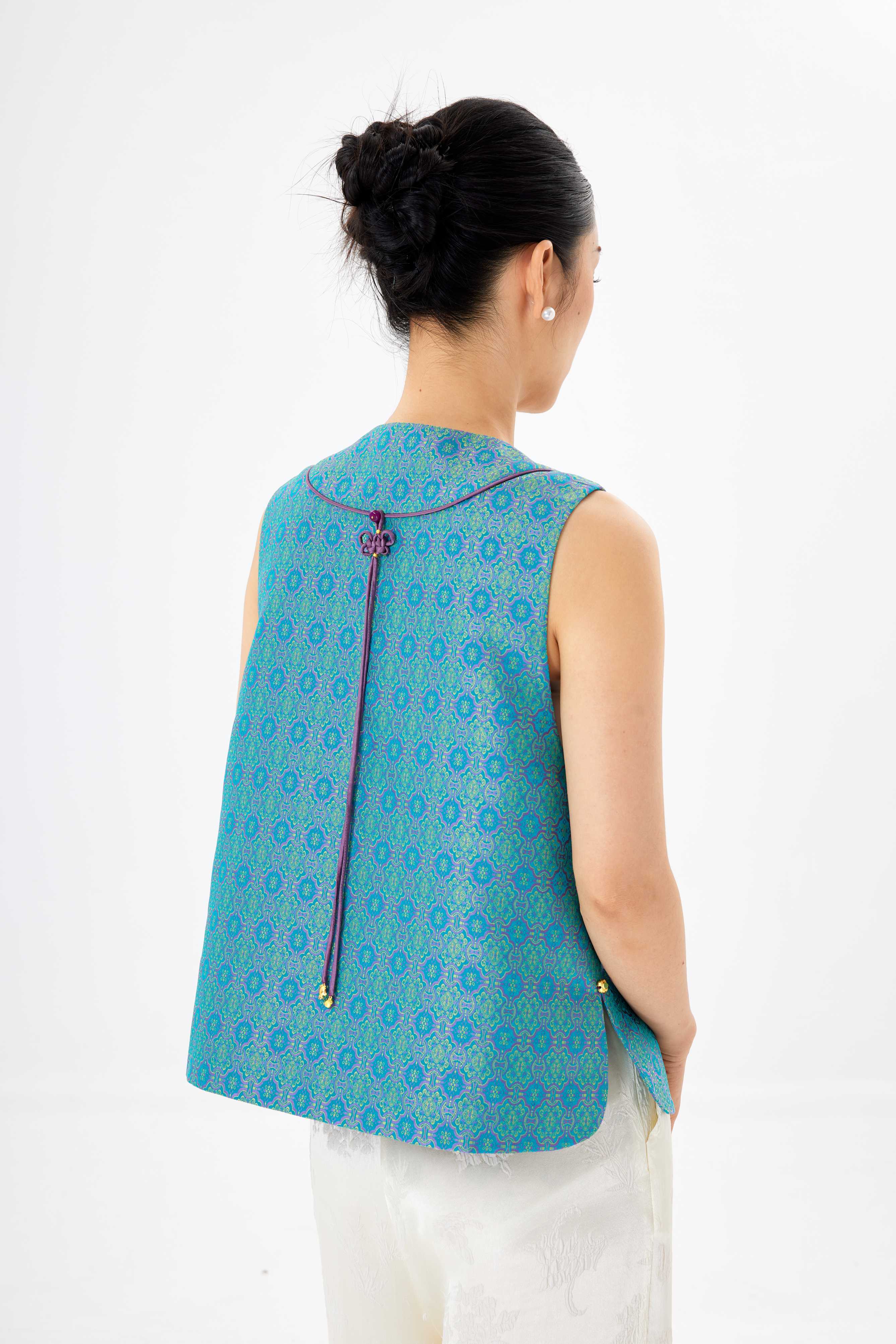 Dingsheng│vest│Song brocade with gold thread