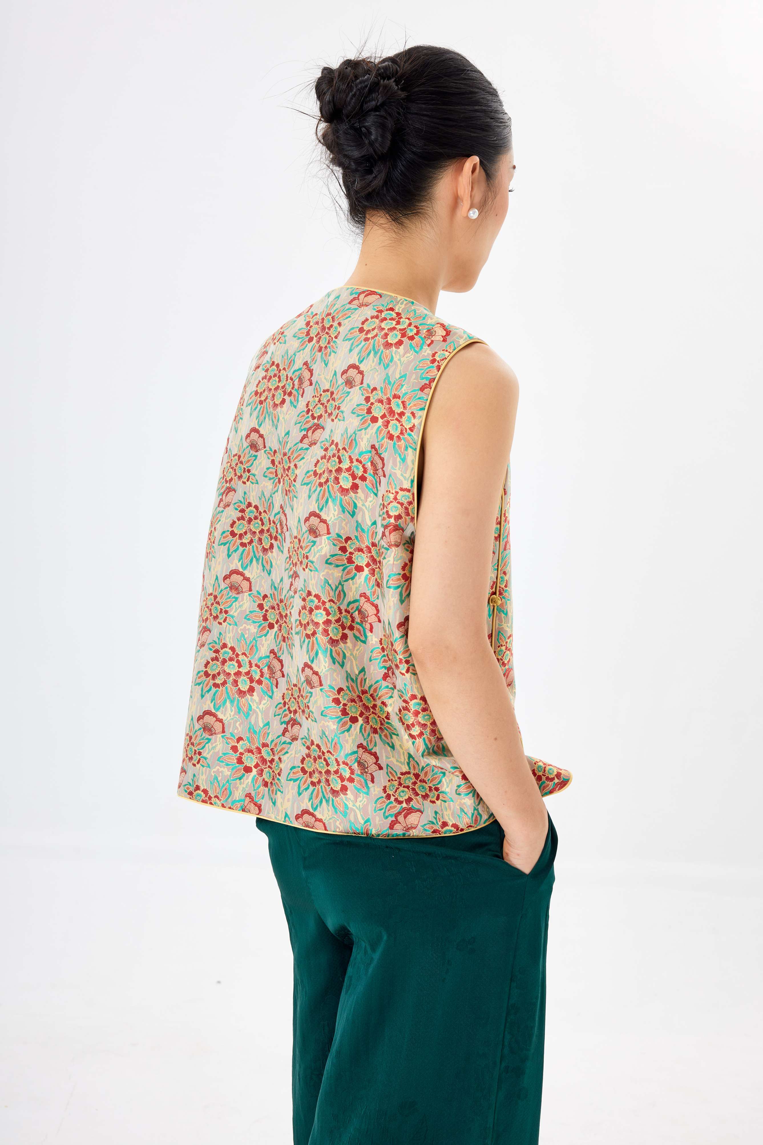 Litchi flower│vest│Song brocade