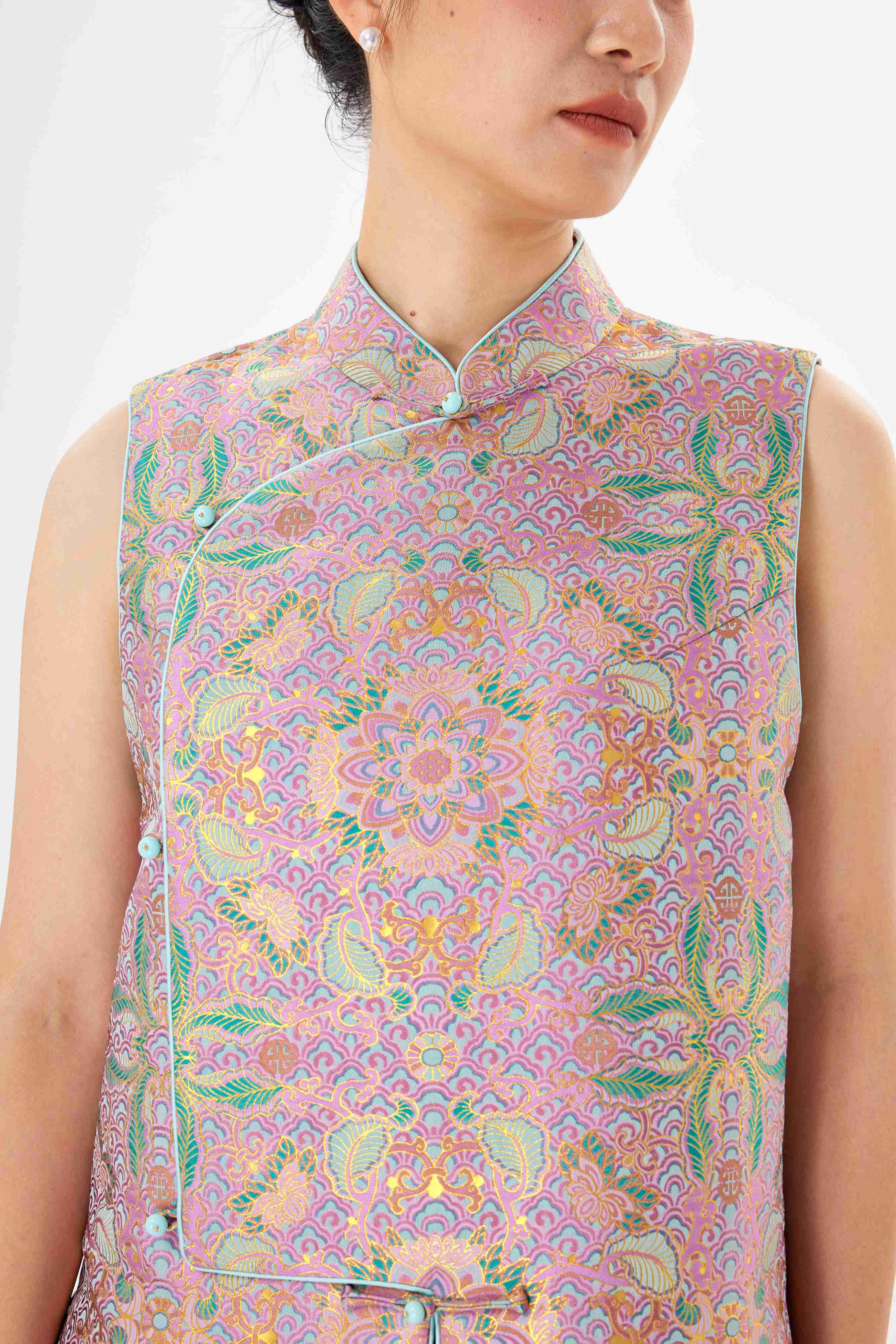 Bao Xiang flower│vest │Song brocade